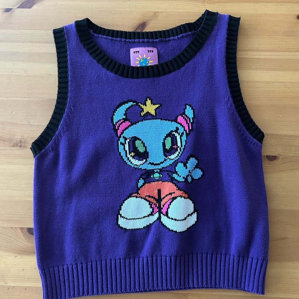 UNIF women’s cropped sweater vest